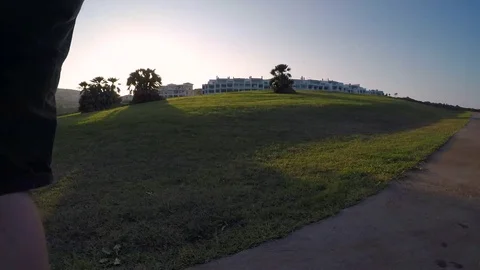 Skateboarding at sunset Stock Footage 78161723