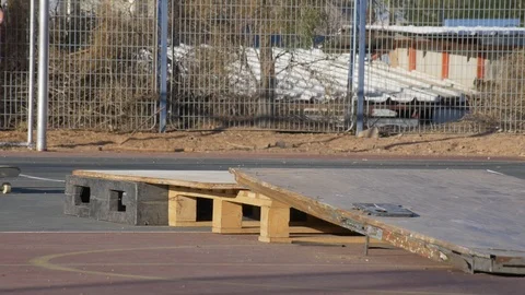 Skateboarding trick in Slow Motion Stock Footage 86622940