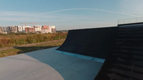 Skatepark In Nature Stock Footage 162147086