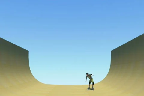 Skater 1 Loopable NTSC 스톡 동영상 546489