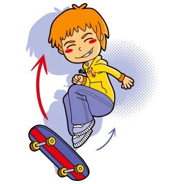 Skater Boy Illustrazione stock