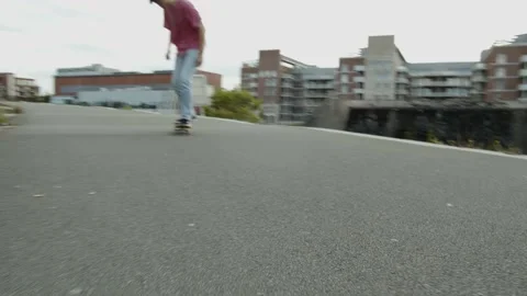 Skater does Kickflip Video stock 163359057