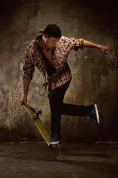 Skater doing a trick Stock Photos