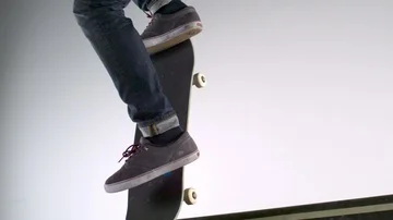 Skater dropping in on ramp, Slow Motion Stock Footage 85655842