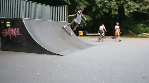 Skater Has Fallen Stock Footage 52196134