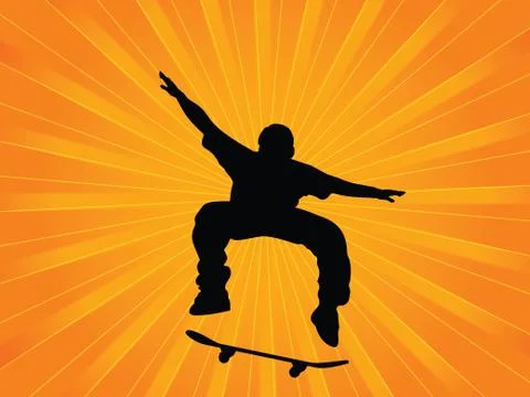 Skater Stock Illustration