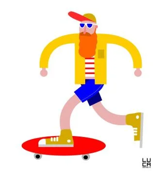 SKATER イラスト素材