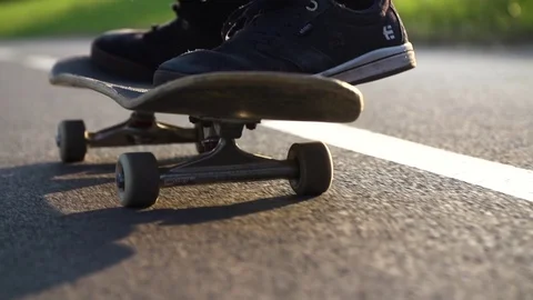 Skater jumping while skateboarding in slow motion Stock Footage 71558664