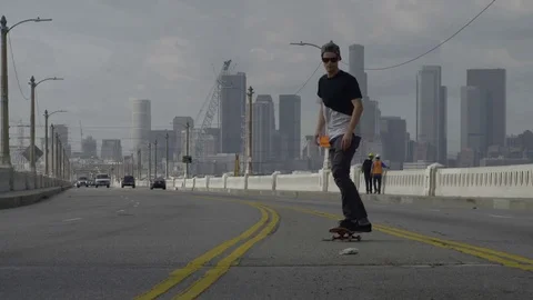 Skater From LosAngeles Stock Footage 73672463