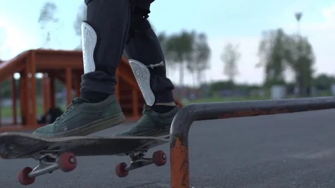 Skater in slow motion Stock Footage 82237710