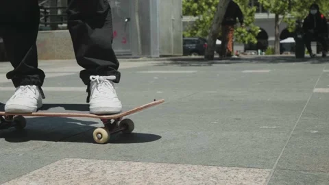 Skaters Gathering For Juneteenth Skateboard Protest 2020 San Francisco Stock Footage