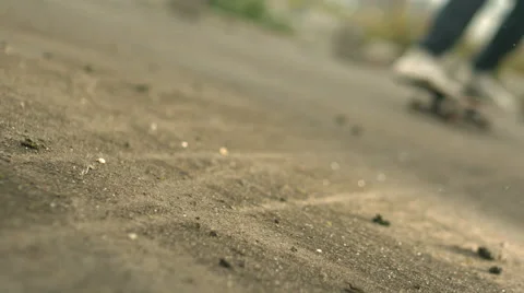 Skaters performing tricks in Super Slow Motion Stock Footage 45151136