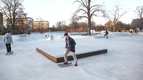 Skaters - skateboards Video stock 35503016