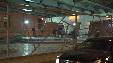 Skaters on the street 스톡 동영상 126710791