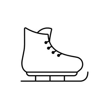 Skates icon element of winter clothes icon for mobile concept and web apps. T Illustrazione stock