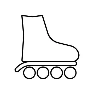Skates icon vector Stock Illustration