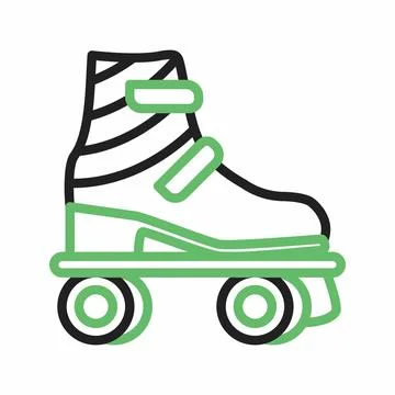Skates icon vector image. Stock Illustration