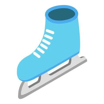 Skates isometric 3d icon Stock Illustration