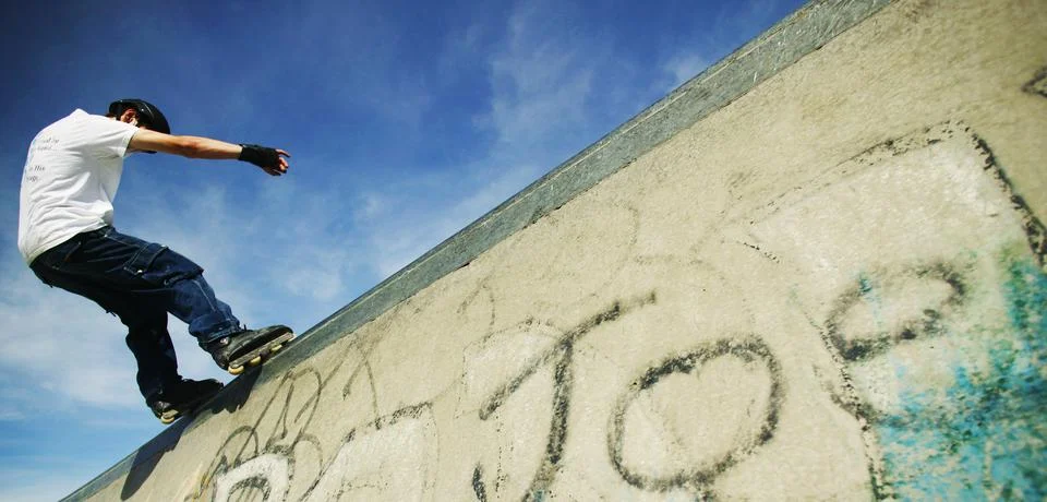 Skating Backwards Stock Photos