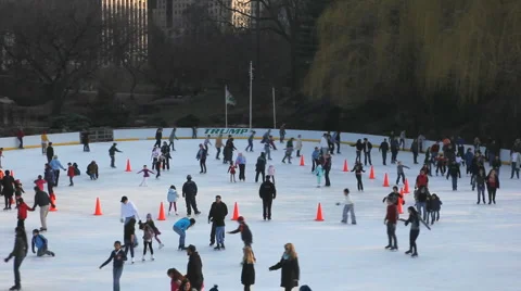 Skating in Central Park Stockbeeldmateriaal 1847815