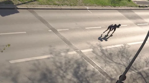 Skating Competition On The Street Stock Footage 306471502