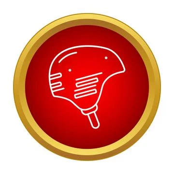 Skating helmet icon representing head protection and safety Stock Illustration