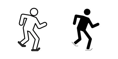Skating icon Illustration designs pack for Web Stock Illustration