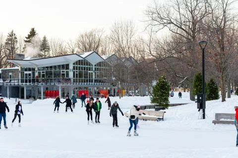 Skating at Mount Royal Stock Photos