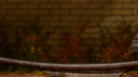 Skating rail in workout park Video stock 81329506