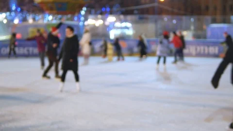 Skating at the rink Video stock 101664642