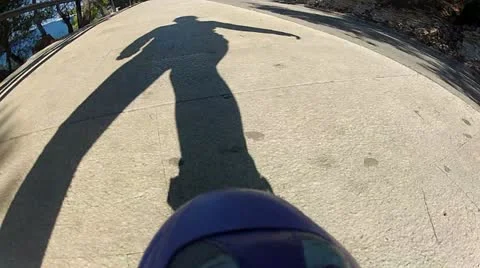 Skating shadow Stock Footage