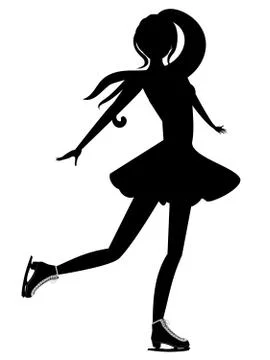 Skating Silhouette Stock Illustration