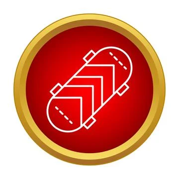 Skating skateboard icon representing action and extreme sport Stock Illustration