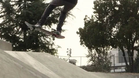 Skating Skatepark Flip Stock Footage 73672128