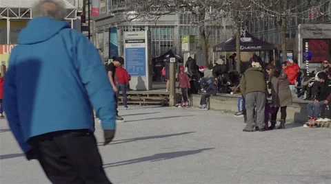 Skating in slow motion Stock Footage 45395521