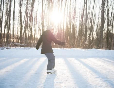 Skating at Sunset Stock Photos