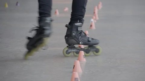 Skating with technique Stock Footage 106178890