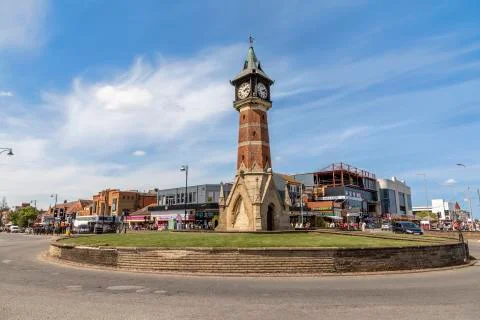 Skegness Clock Tower 스톡 사진