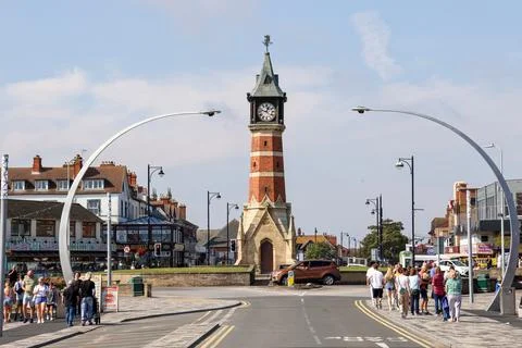 Skegness Clock Tower 스톡 사진