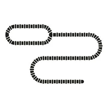 Skein lasso icon simple vector. Rope cowboy イラスト素材