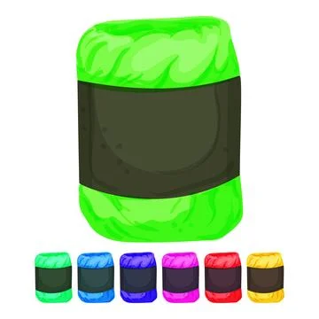Skein yarn wool cartoon vector graphic イラスト素材