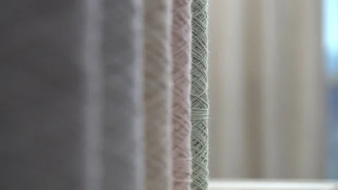 Skeins of wool fibers Stock Footage 101324751