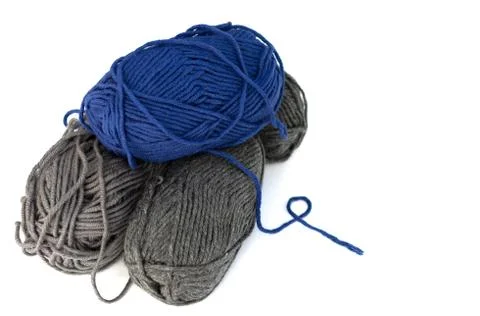 Skeins of Wool Isolated Stock Photos
