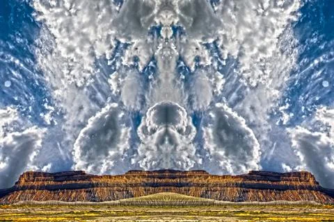 Skeletal clouds Stock Illustration