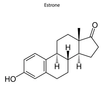 Skeletal formula molecule Stock Illustration