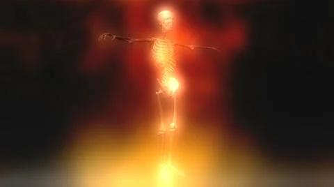 Skeleton animation Stock Footage 38501684