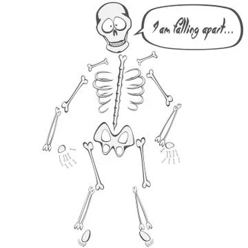 Skeleton Buddy Stock Illustration