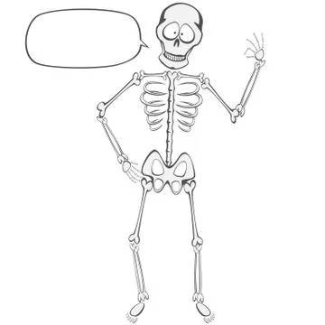 Skeleton Buddy Stock Illustration