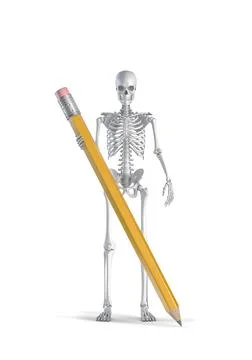 Skeleton creativity concept Illustrazione stock