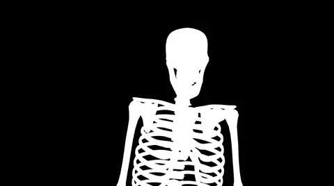Skeleton Dance Alpha Matte Video stock 41457649